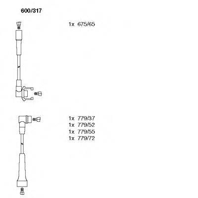 BREMI 600317 Комплект дротів запалювання