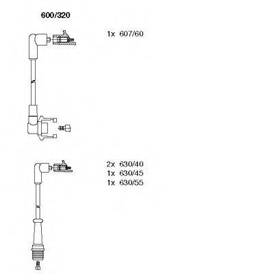 BREMI 600320 Комплект дротів запалювання