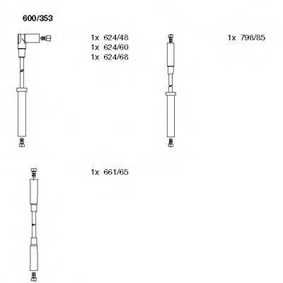 BREMI 600353 Комплект дротів запалювання