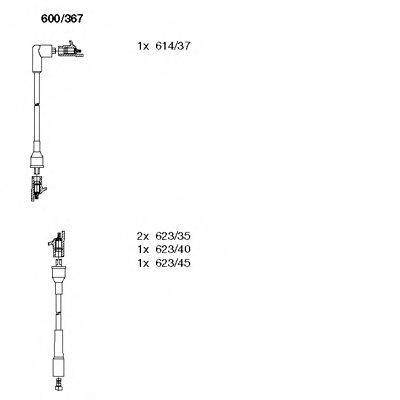 BREMI 600367 Комплект дротів запалювання