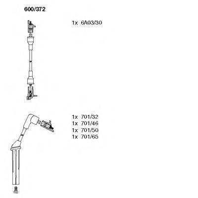 BREMI 600372 Комплект дротів запалювання