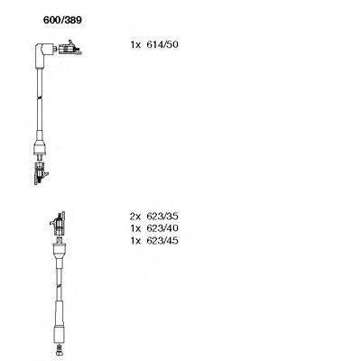 BREMI 600389 Комплект дротів запалювання