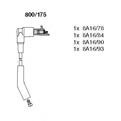 BREMI 800175 Комплект дротів запалювання