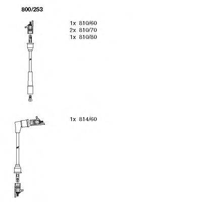 BREMI 800253 Комплект дротів запалювання