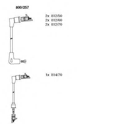 BREMI 800257 Комплект дротів запалювання