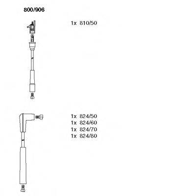 BREMI 800906 Комплект дротів запалювання