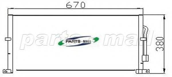 PARTS-MALL PXNC2012 Конденсатор, кондиціонер