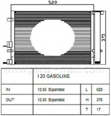 PARTS-MALL PXNCA103 Конденсатор, кондиціонер