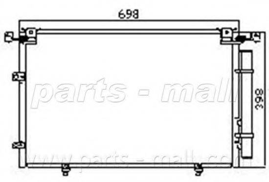 PARTS-MALL PXNCF006 Конденсатор, кондиціонер