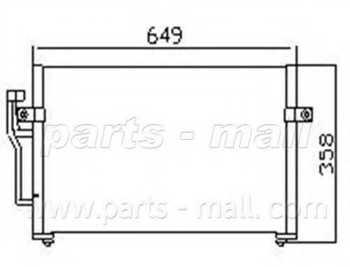 PARTS-MALL PXNCG001 Конденсатор, кондиціонер