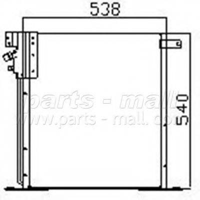 PARTS-MALL PXNCR019 Конденсатор, кондиціонер