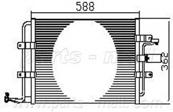 PARTS-MALL PXNCX075T Конденсатор, кондиціонер