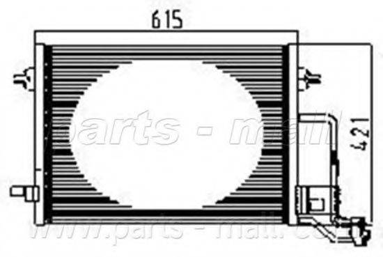 PARTS-MALL PXNCX076T Конденсатор, кондиціонер