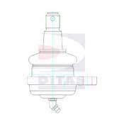 DITAS A21592 несучий / напрямний шарнір