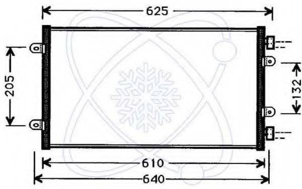 ELECTRO AUTO 30F0025 Конденсатор, кондиціонер