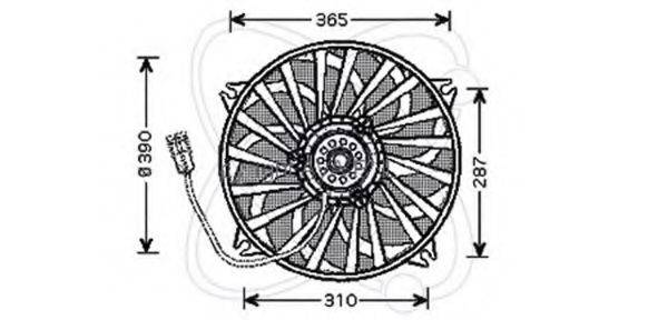 ELECTRO AUTO 32VC022 Вентилятор, охолодження двигуна