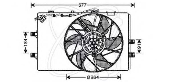 ELECTRO AUTO 32VM003 Вентилятор, охолодження двигуна