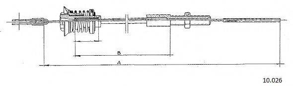 CABOR 10026 Тросик газу