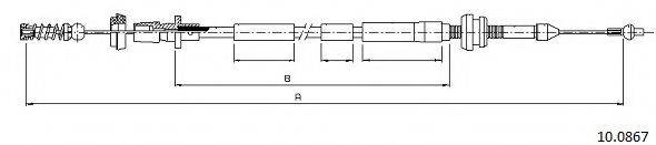 CABOR 100867 Тросик газу