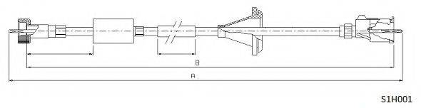 CABOR S1H001 Трос спідометра