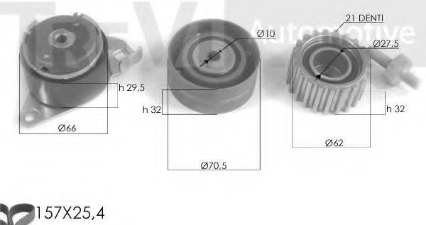 TREVI AUTOMOTIVE KD1093 Комплект ременя ГРМ