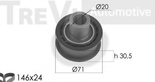 TREVI AUTOMOTIVE KD1128 Комплект ременя ГРМ