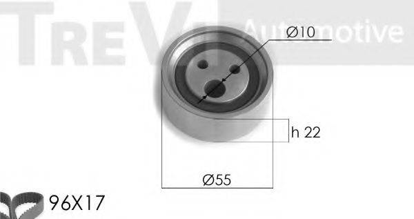 TREVI AUTOMOTIVE KD1171 Комплект ременя ГРМ