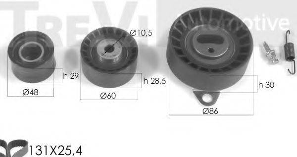 TREVI AUTOMOTIVE KD1182 Комплект ременя ГРМ