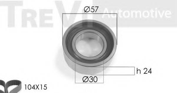 TREVI AUTOMOTIVE KD1217 Комплект ременя ГРМ