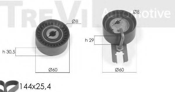 TREVI AUTOMOTIVE KD1239 Комплект ременя ГРМ