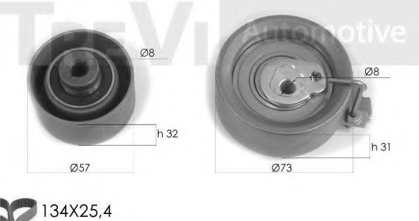 TREVI AUTOMOTIVE KD1258 Комплект ременя ГРМ