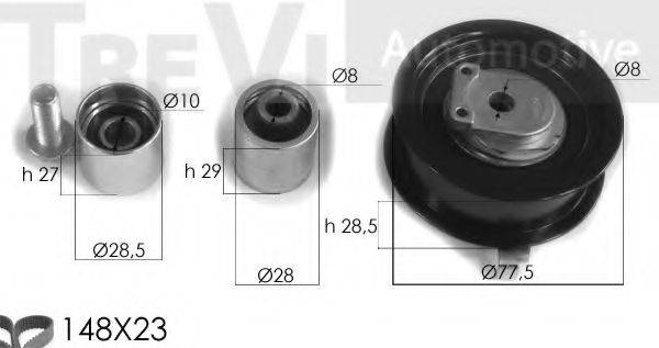 TREVI AUTOMOTIVE KD1325 Комплект ременя ГРМ