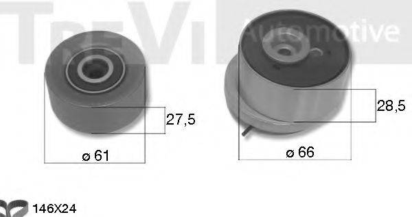 TREVI AUTOMOTIVE KD1382 Комплект ременя ГРМ