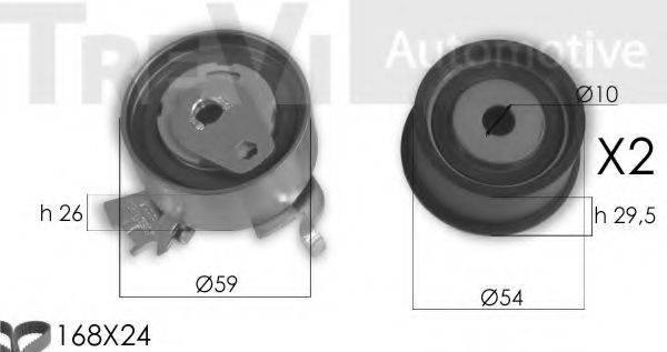 TREVI AUTOMOTIVE KD1383 Комплект ременя ГРМ