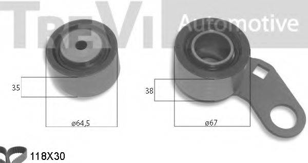 TREVI AUTOMOTIVE KD1469 Комплект ременя ГРМ