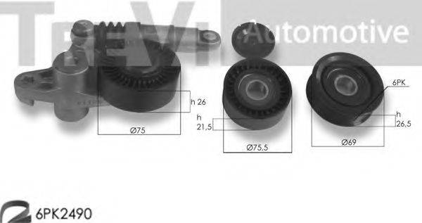 TREVI AUTOMOTIVE KA1211 Полікліновий ремінний комплект