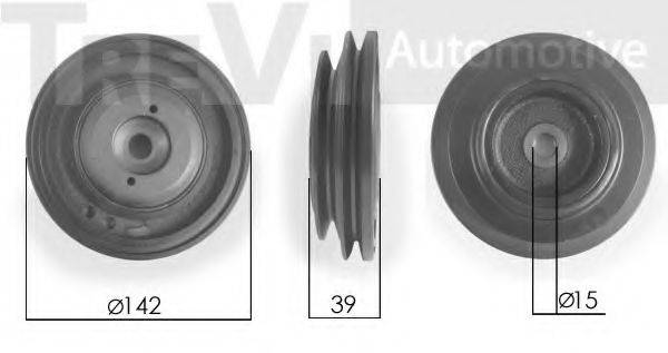 TREVI AUTOMOTIVE PC1083 Ремінний шків, колінчастий вал
