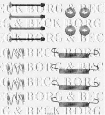 BORG & BECK BBK6137 Комплектуючі, колодки дискового гальма