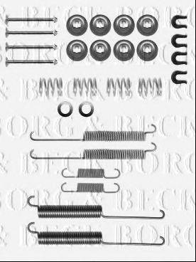 BORG & BECK BBK6254 Комплектуючі, колодки дискового гальма