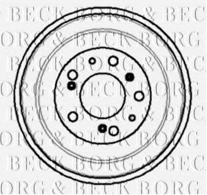 BORG & BECK BBR7011 Гальмівний барабан