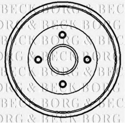 BORG & BECK BBR7087 Гальмівний барабан