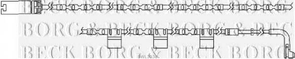 BORG & BECK BWL3038 Сигналізатор, знос гальмівних колодок