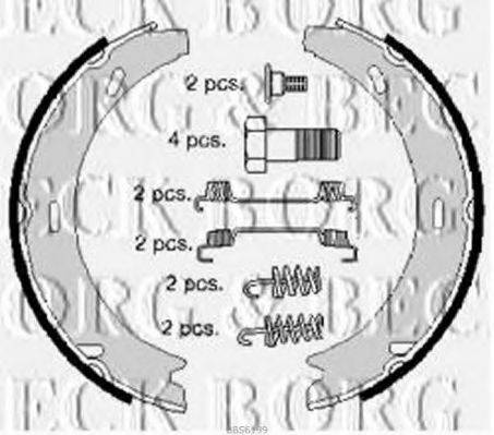 BORG & BECK BBS6199 Комплект гальмівних колодок