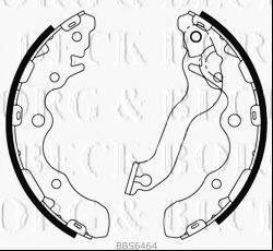 BORG & BECK BBS6464 Комплект гальмівних колодок