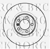 BORG & BECK BBD4085 гальмівний диск