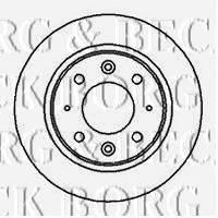 BORG & BECK BBD4190 гальмівний диск