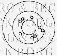 BORG & BECK BBD4366 гальмівний диск