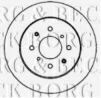 BORG & BECK BBD4398 гальмівний диск