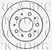 BORG & BECK BBD4405 гальмівний диск