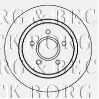BORG & BECK BBD4453 гальмівний диск